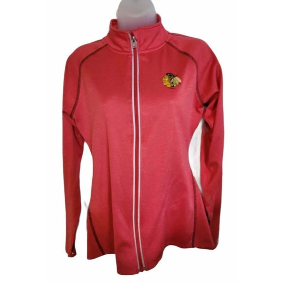 NHL Officially Licensed Chicago Blackhawks Jacket Orange/Red color M Medium - Picture 1 of 4